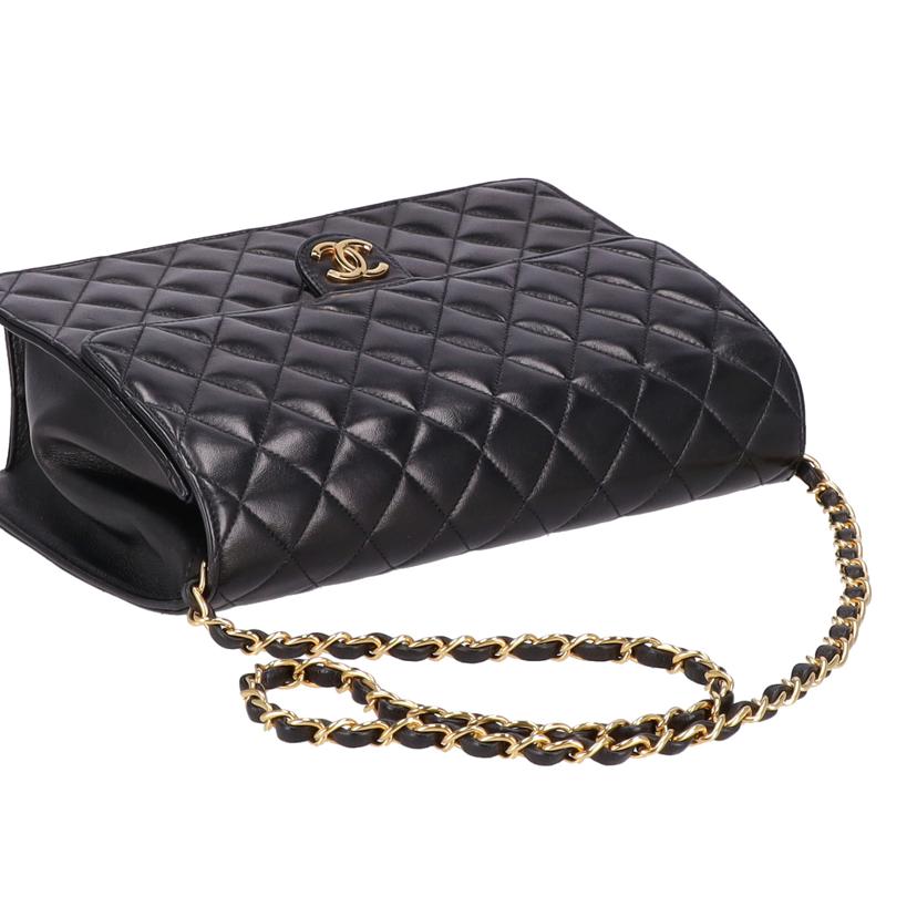 CHANEL シャネル/マトラッセ/ラムスキン/シングルチェーン/ショルダーバッグ/ブラック/A03570//605****/Aランク/18