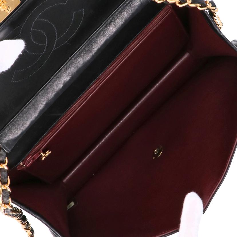 CHANEL シャネル/マトラッセ/ラムスキン/シングルチェーン/ショルダーバッグ/ブラック/A03570//605****/Aランク/18