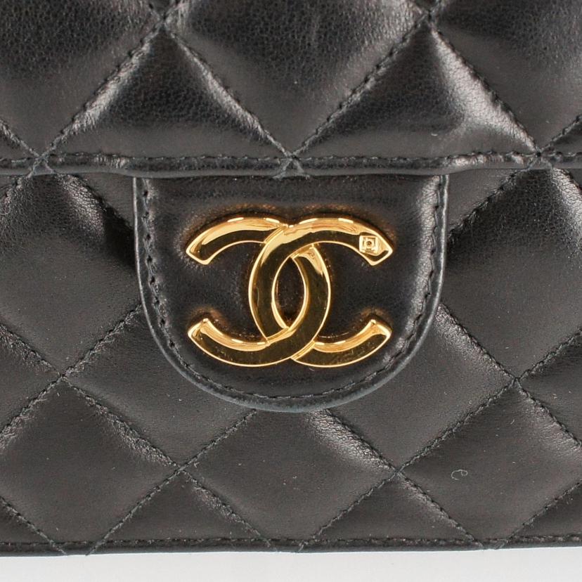 CHANEL シャネル/マトラッセ/ラムスキン/シングルチェーン/ショルダーバッグ/ブラック/A03570//605****/Aランク/18