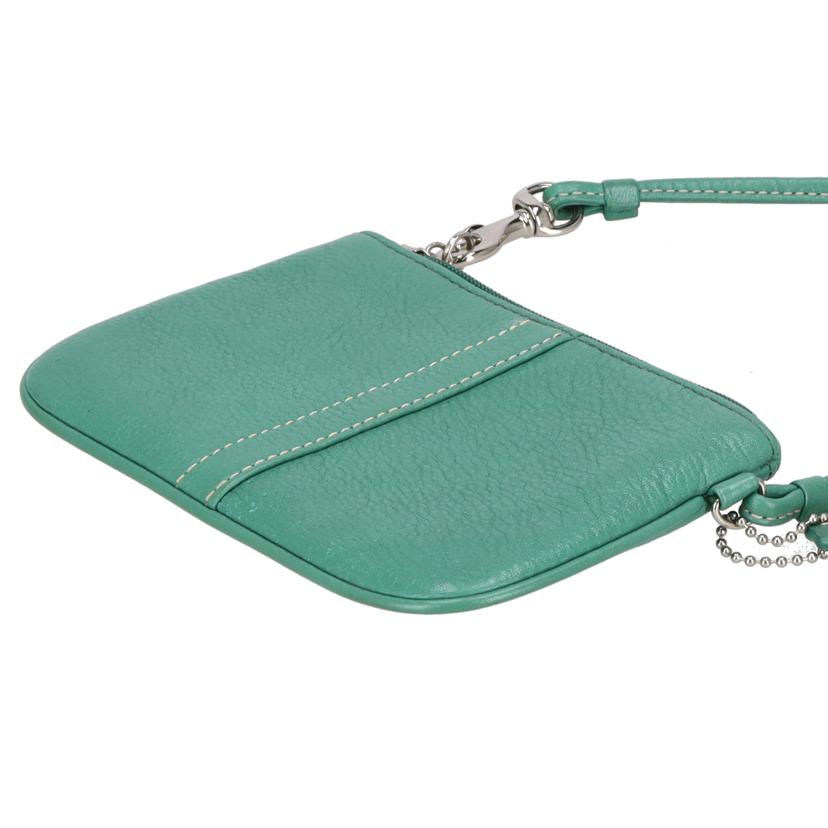 COACH コーチ/リスレットポーチ/グリーン//Aランク/18