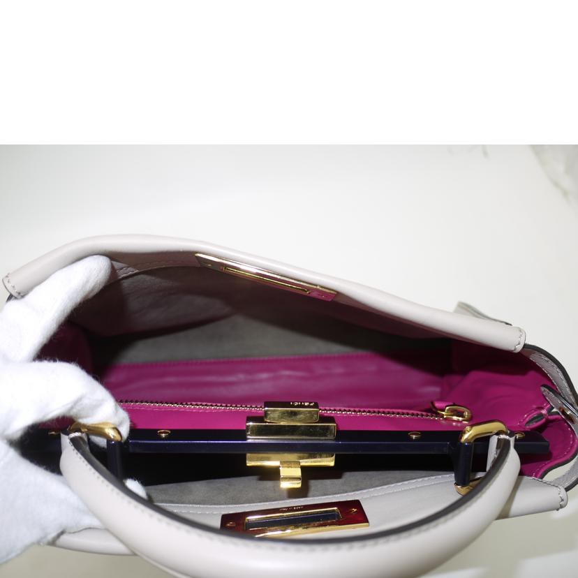 FENDI フェンディ/ピーカブーミディアム2wayハンド/グレージュ系/8BN290 3ZN//Aランク/69