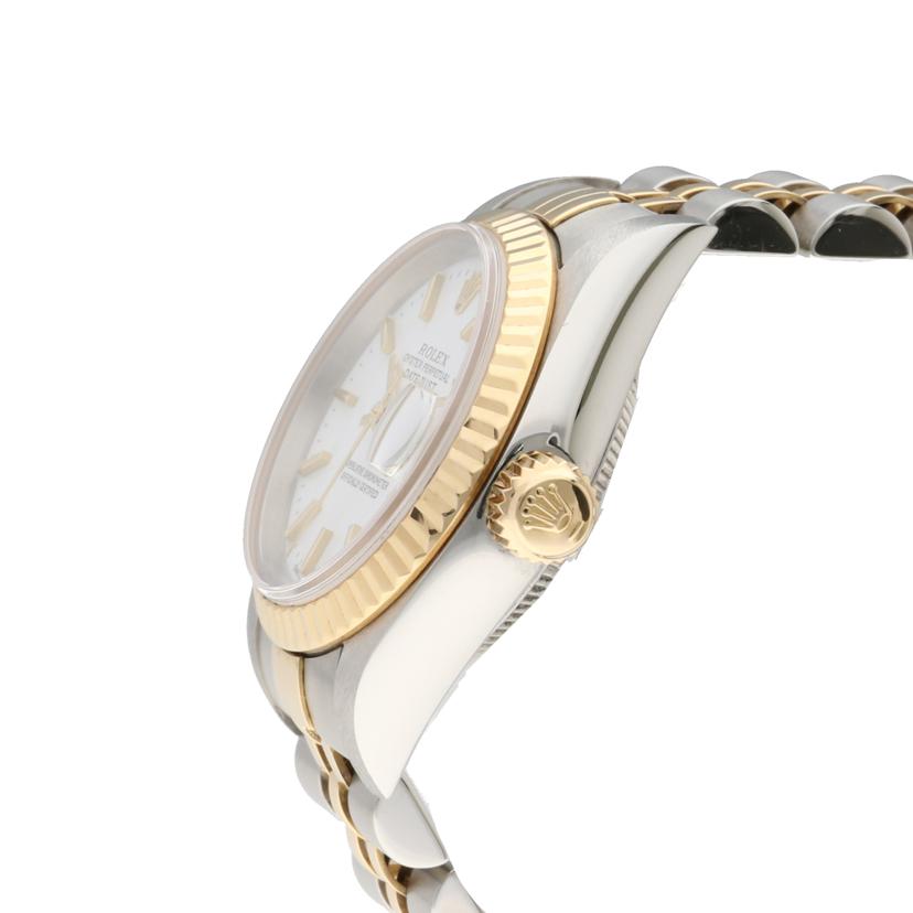 ROLEX/デイトジャスト 白文字盤 YG×SS/79173//F30****/ABランク/67