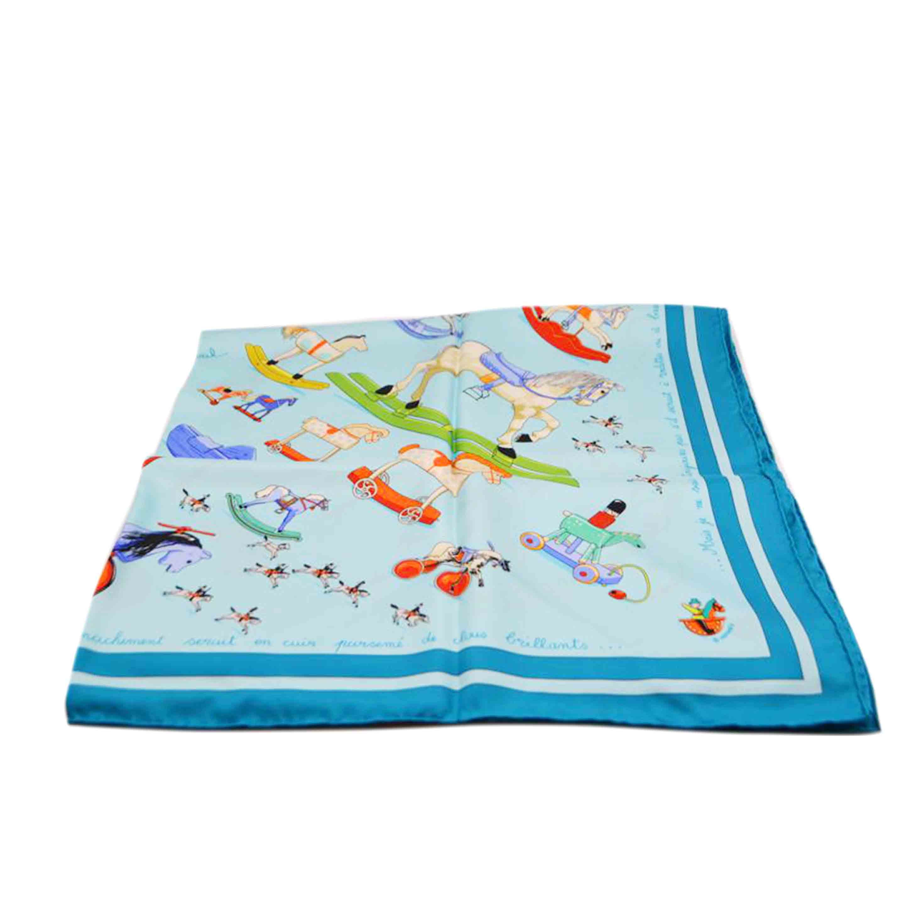 HERMES エルメス/Raconte moi le cheval シルクスカーフ90//Sランク/89