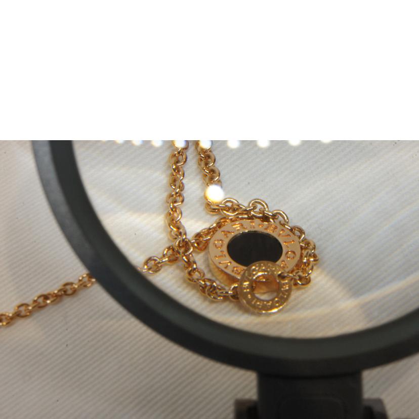 BVLGARI ブルガリ/K18PGブルガリブルガリロングNC/9Pオニキスマザーオブパール/350637//E2THEE/☆1498AR/ABランク/92