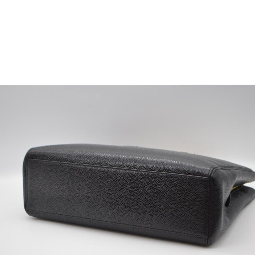 CHANEL シャネル/キャビアスキンロゴチェーンレザーハンド/ノワール/A08913//517****/Aランク/89