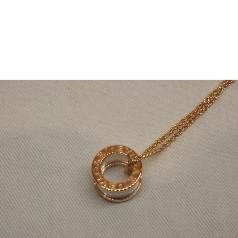 BVLGARI ブルガリ/K18PG B-zero1セラミックネックレスホワイト//☆3745AL/Aランク/92