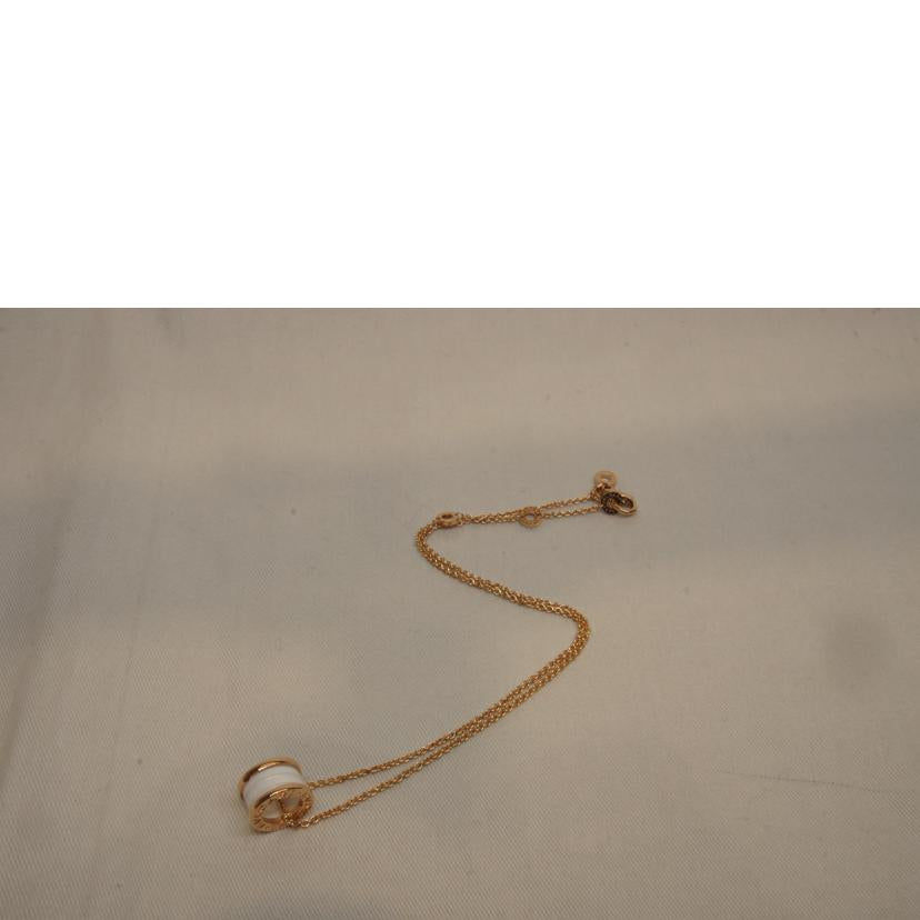 BVLGARI ブルガリ/K18PG B-zero1セラミックネックレスホワイト//☆3745AL/Aランク/92
