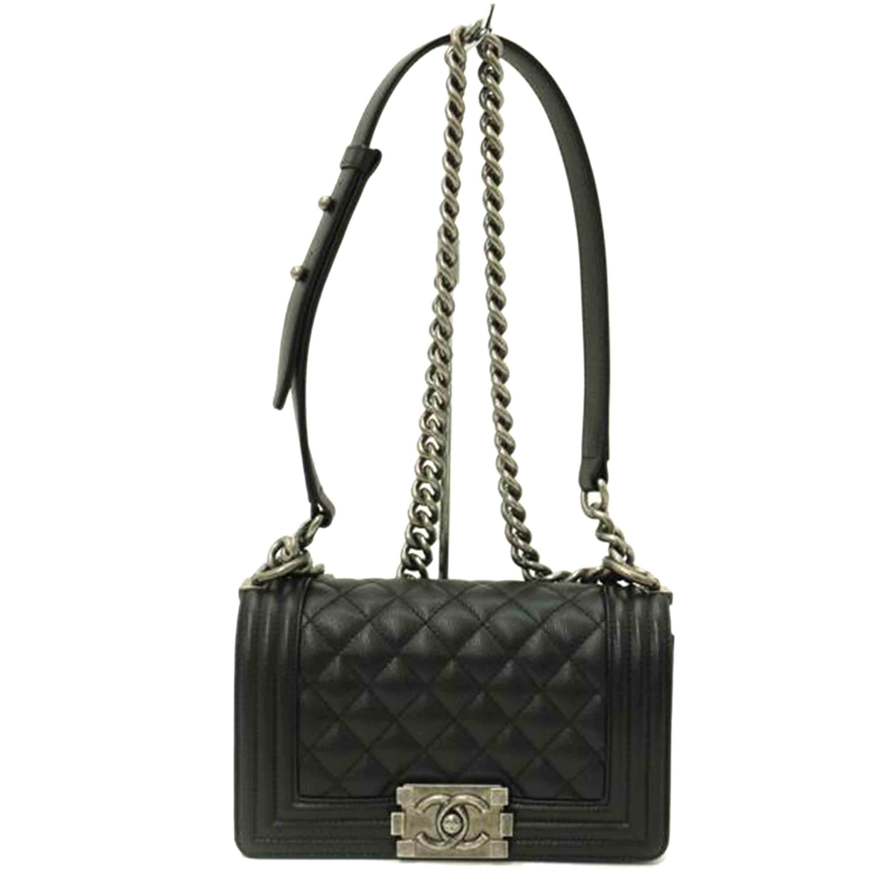 CHANEL シャネル/ボーイシャネルチェーンショルダー/ブラック//E2U*****/SAランク/69