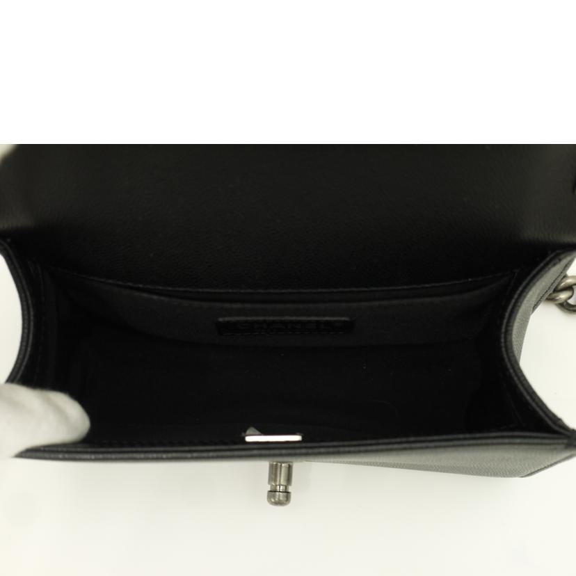 CHANEL シャネル/ボーイシャネルチェーンショルダー/ブラック//E2U*****/SAランク/69