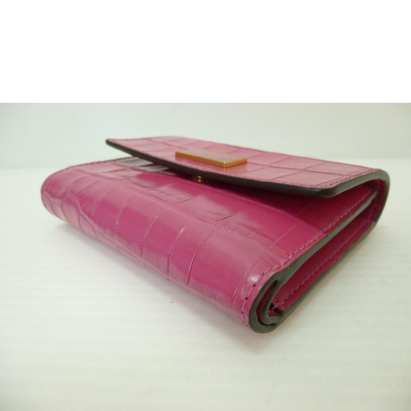 Kate Spade ケイトスペード/クロコ型押し二つ折り財布//ABランク/88
