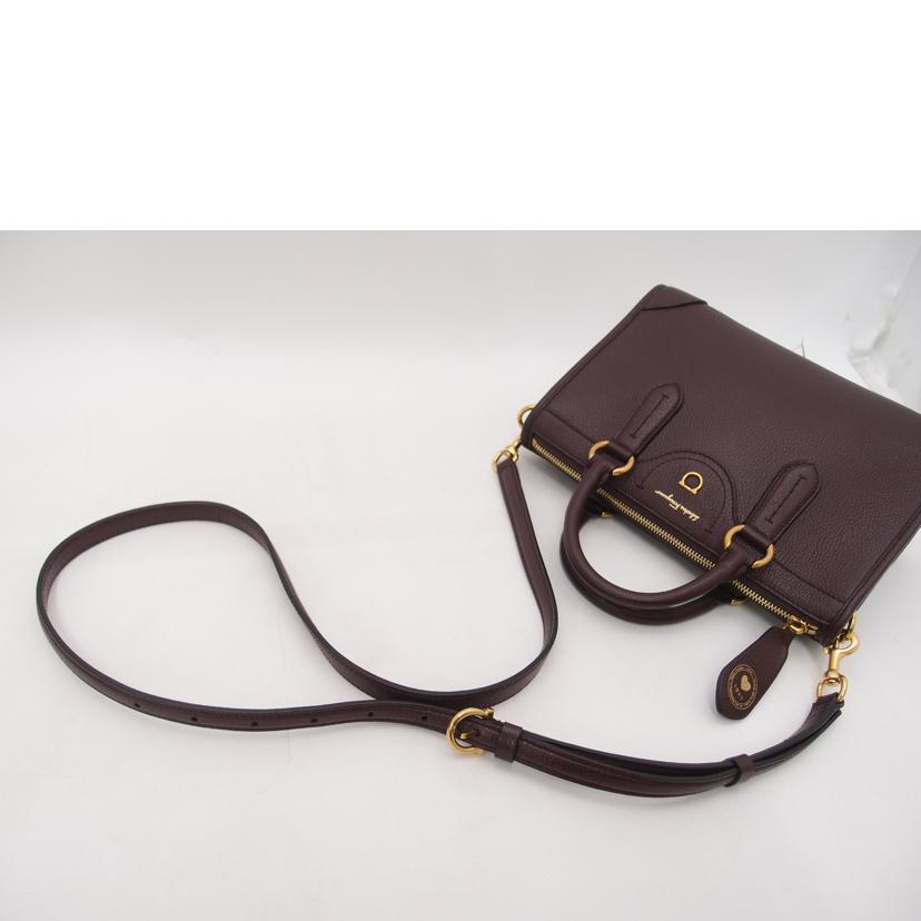 Ferragamo フェラガモ/2wayミニボストン/ブラウン/21 388//SAランク/69