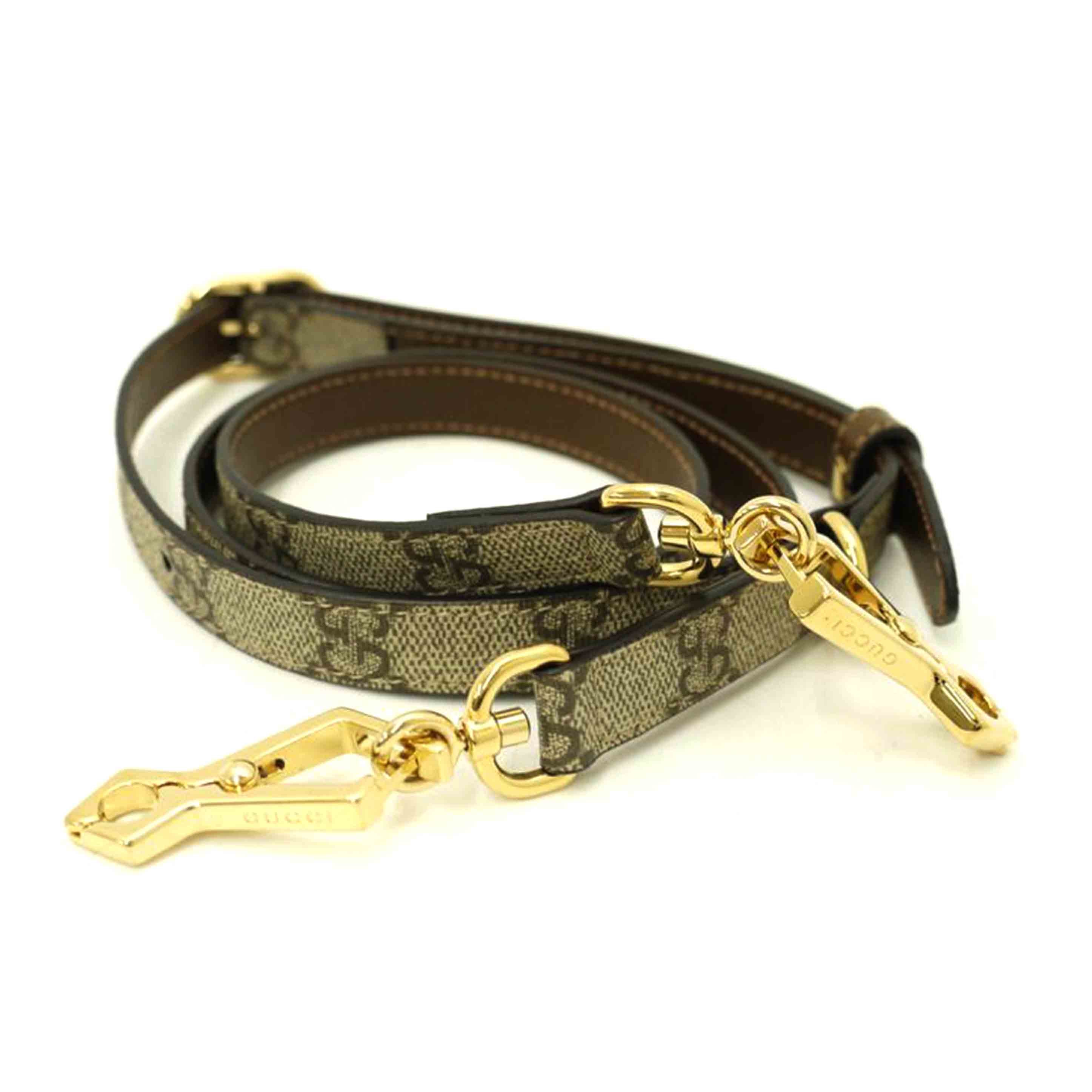 GUCCI グッチ/GGスプリームショルダーストラップ/ブラウン//SAランク/69
