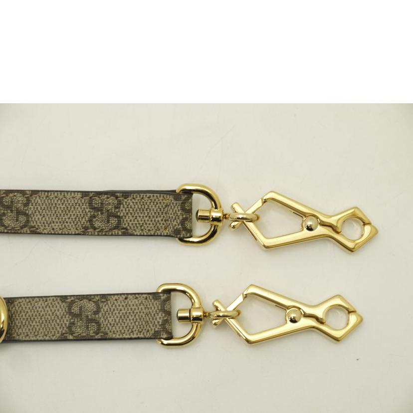 GUCCI グッチ/GGスプリームショルダーストラップ/ブラウン//SAランク/69