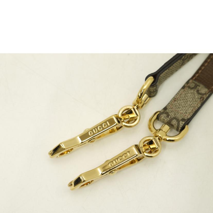 GUCCI グッチ/GGスプリームショルダーストラップ/ブラウン//SAランク/69
