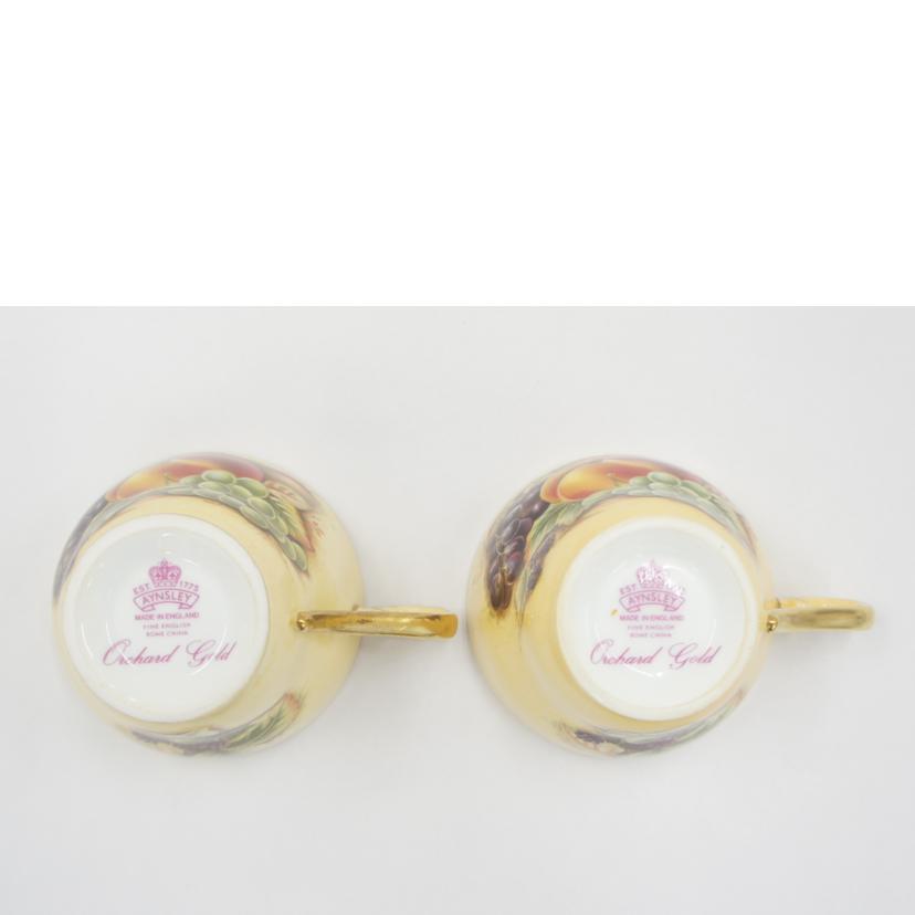 Aynsley エインズレイ/オーチャードゴールド カップ&ソーサー 2客セット//Bランク/01