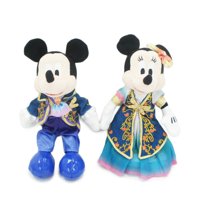 東京ディズニーリゾート/(タグ付)ミッキーマウス&ミニーマウス ぬいぐるみバッジ 2体セット//SAランク/01