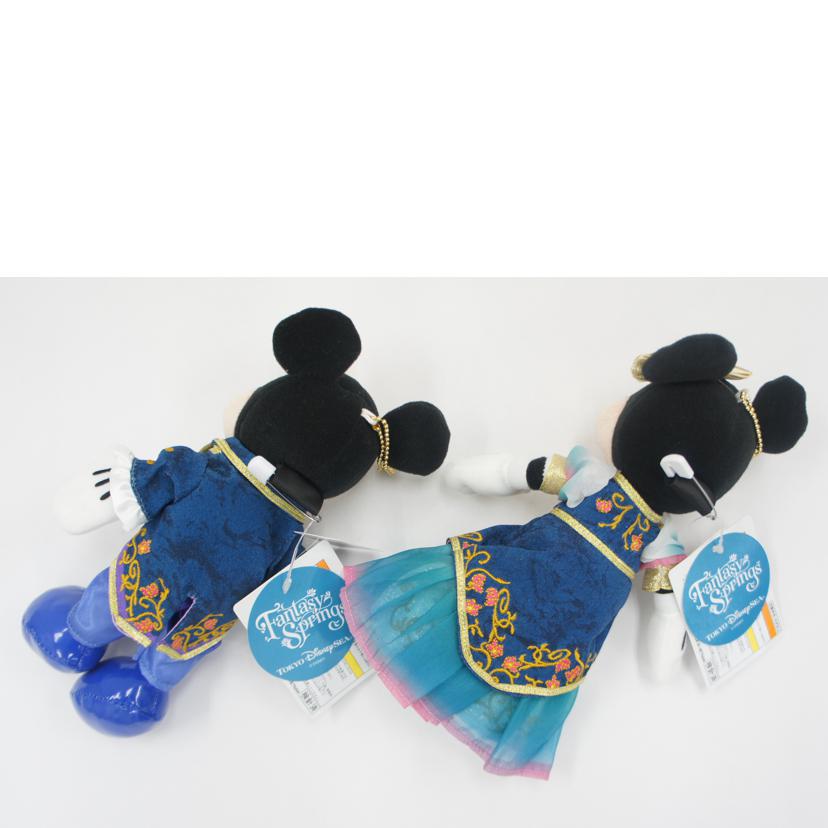 東京ディズニーリゾート/(タグ付)ミッキーマウス&ミニーマウス ぬいぐるみバッジ 2体セット//SAランク/01