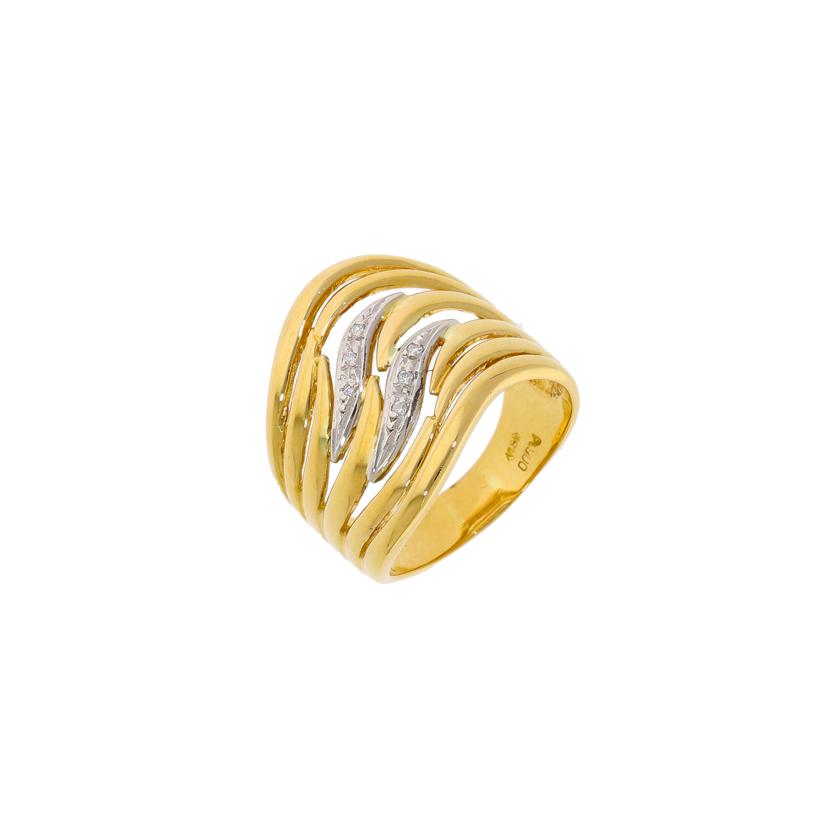 K18PT900/K18PTダイヤリング0.03ct #14/7.0g//0.03ct/Aランク/70