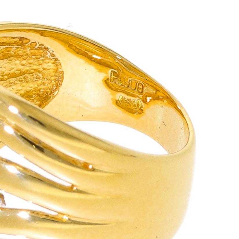 K18PT900/K18PTダイヤリング0.03ct #14/7.0g//0.03ct/Aランク/70