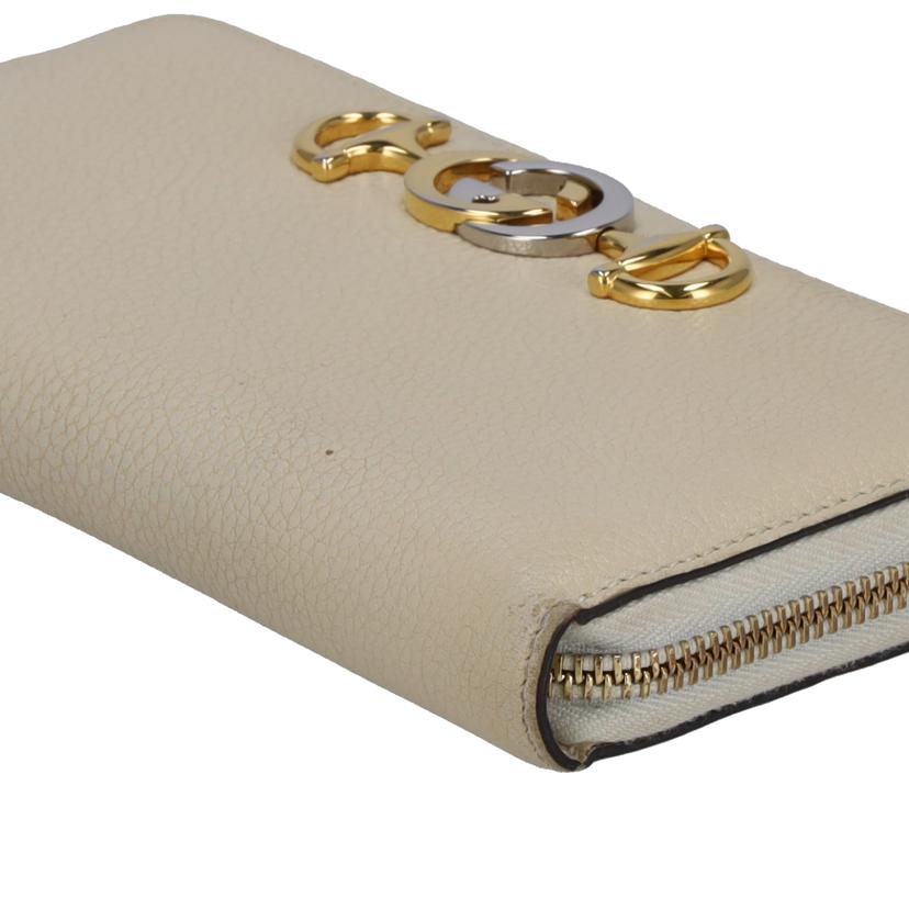 GUCCI グッチ/ズゥミ/ラウンドファスナー長財布/アイボリー/570661//114*/ABランク/76