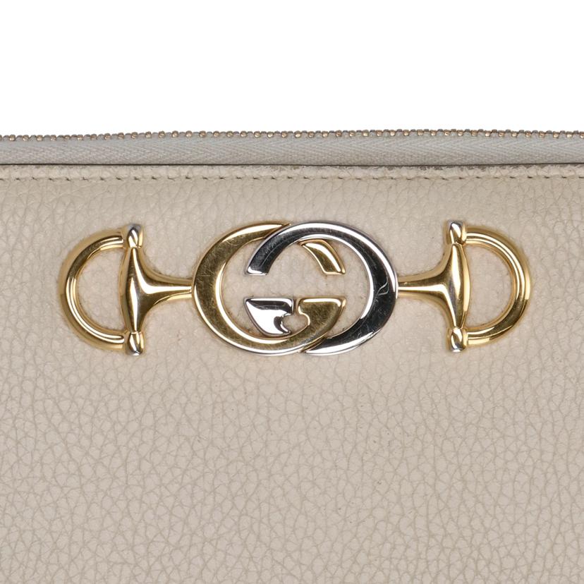 GUCCI グッチ/ズゥミ/ラウンドファスナー長財布/アイボリー/570661//114*/ABランク/76