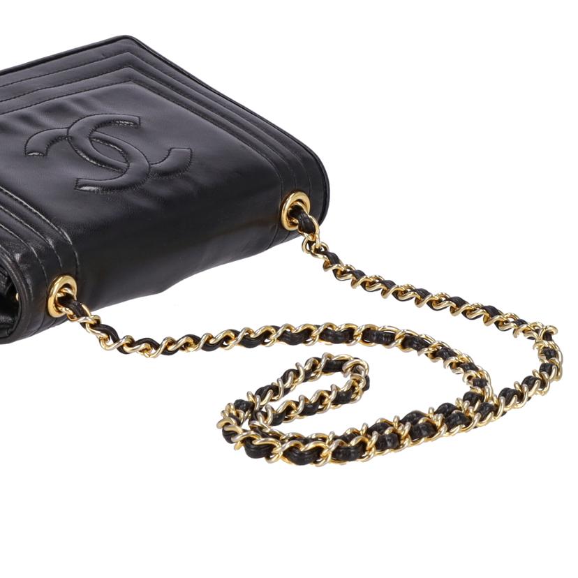 CHANEL シャネル/ココマーク/ラムスキンチェーンショルダーバッグ/ブラック//042****/ABランク/18