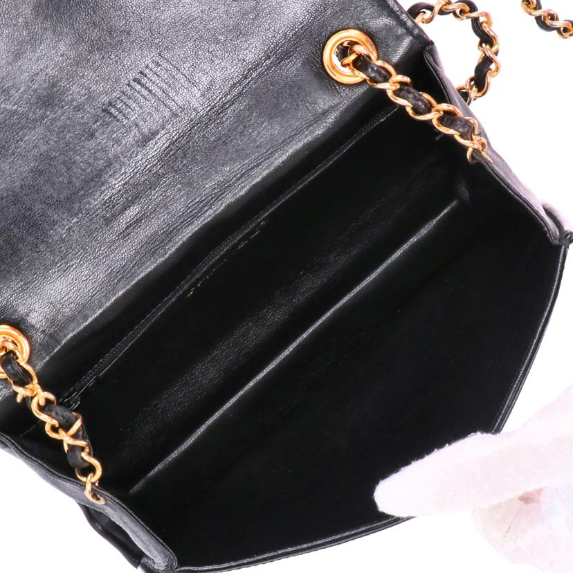 CHANEL シャネル/ココマーク/ラムスキンチェーンショルダーバッグ/ブラック//042****/ABランク/18