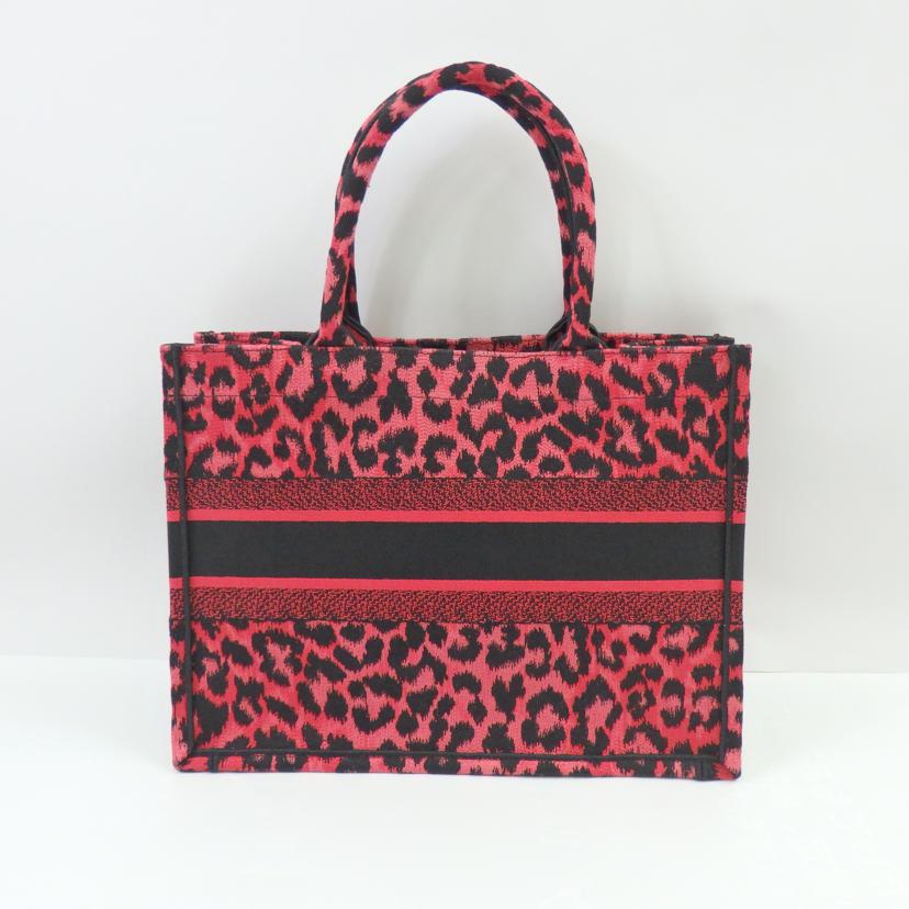 Dior/ブックトートミディアムキャンバス レオパードピンク/黒//50-*******/Aランク/25