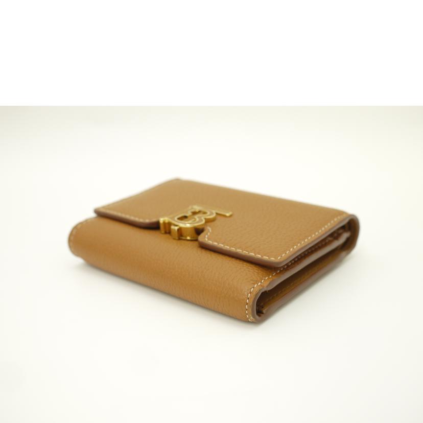 BURBERRY/TBコンパクト三つ折り財布/ブラウン//IVC*******/SAランク/69