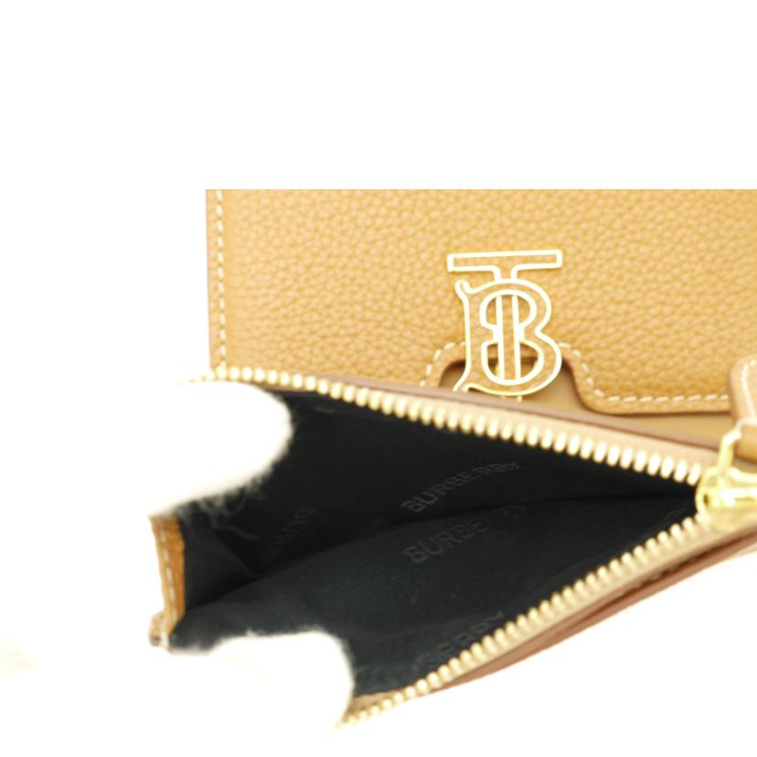 BURBERRY/TBコンパクト三つ折り財布/ブラウン//IVC*******/SAランク/69