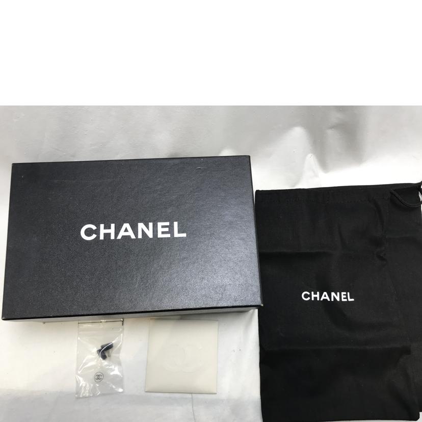 CHANEL シャネル/ブラックストラップ エナメルサンダル//Bランク/51