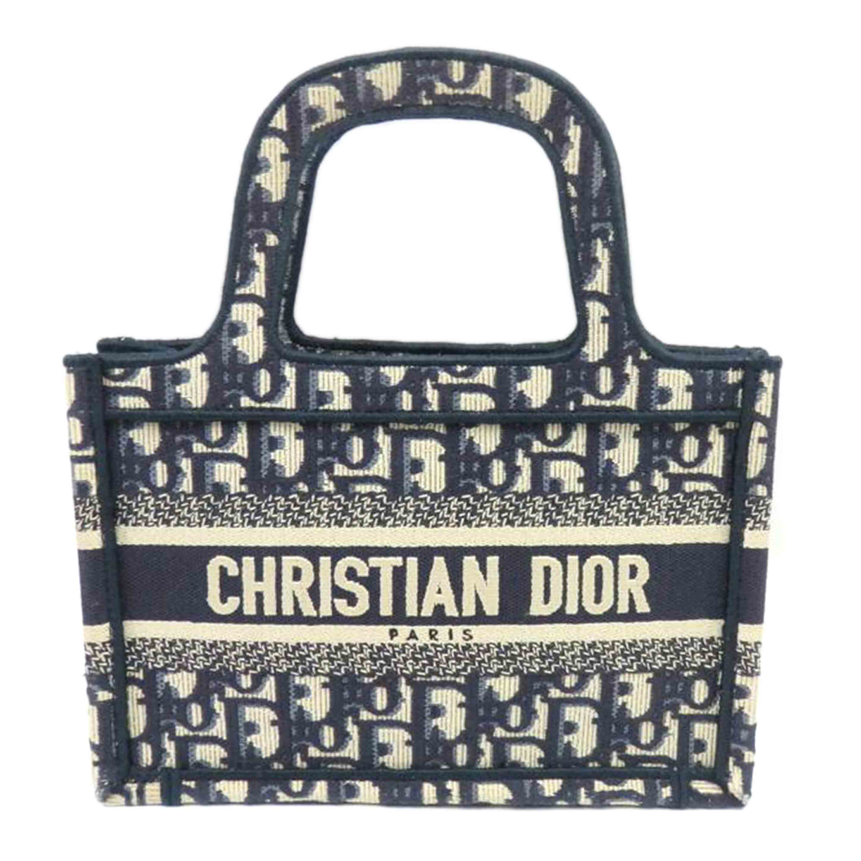 Dior/ブックトートミニキャンバス紺//50-*******/Aランク/25