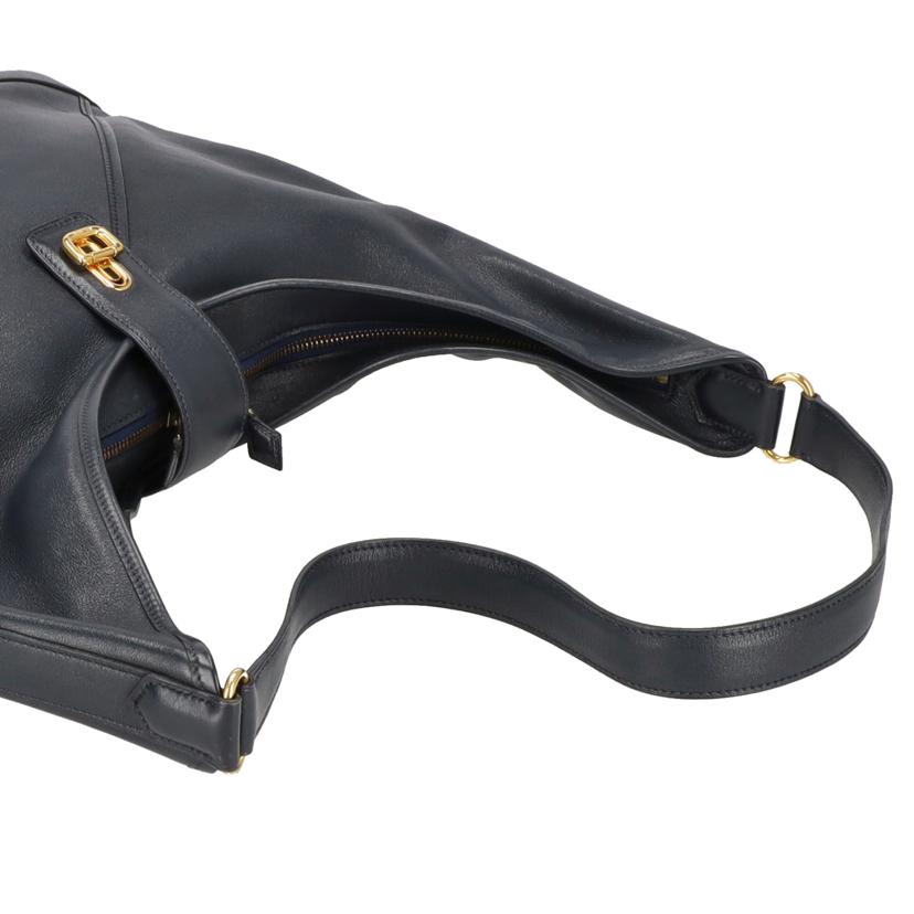 HERMES エルメス/ネイビーガリバー/ヴォーエバーカーフ・ターンロックショルダー//〇X/ABランク/91