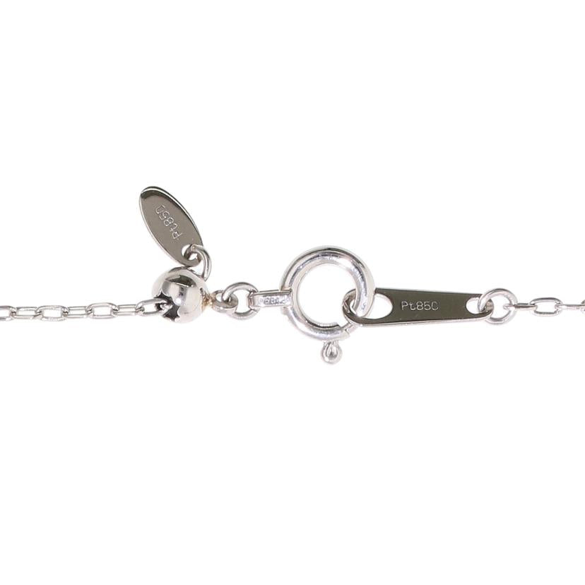 /◎PT900/850パパラチアダイヤネックレス0.371/D0.25ct//Aランク/59
