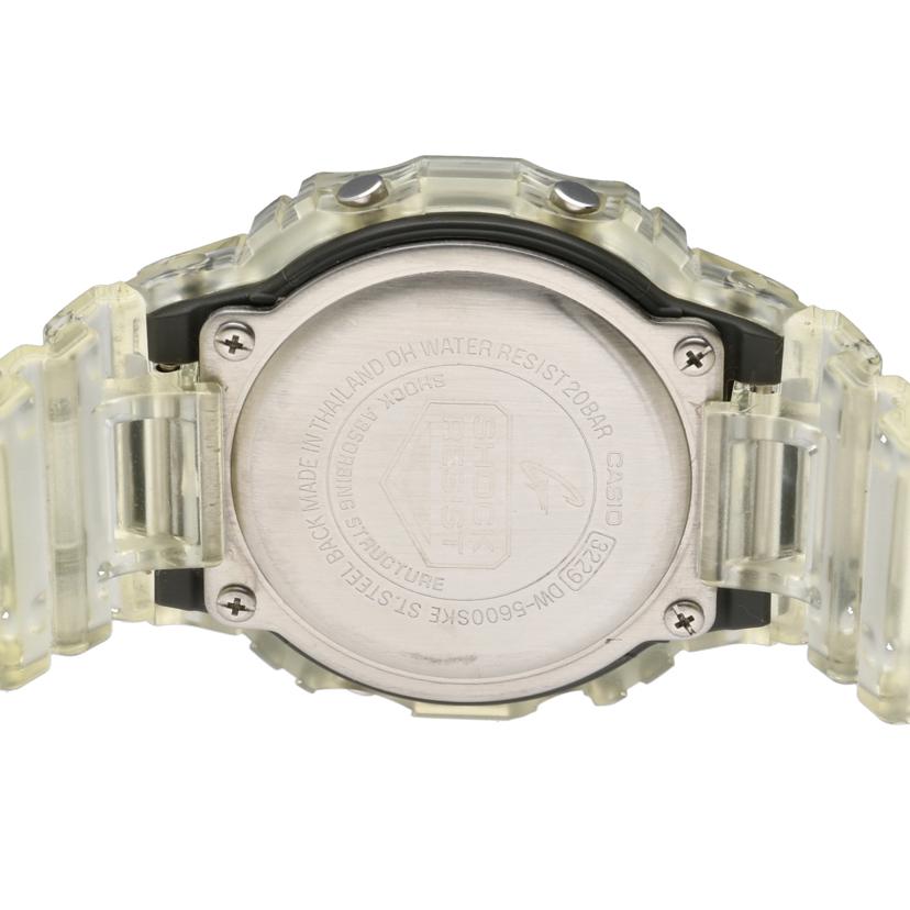 CASIO カシオ/G-SHOCKスケルトン/スクエアデジタルウォッチ/クォーツ/DW-5600SKE-7JF//ABランク/18