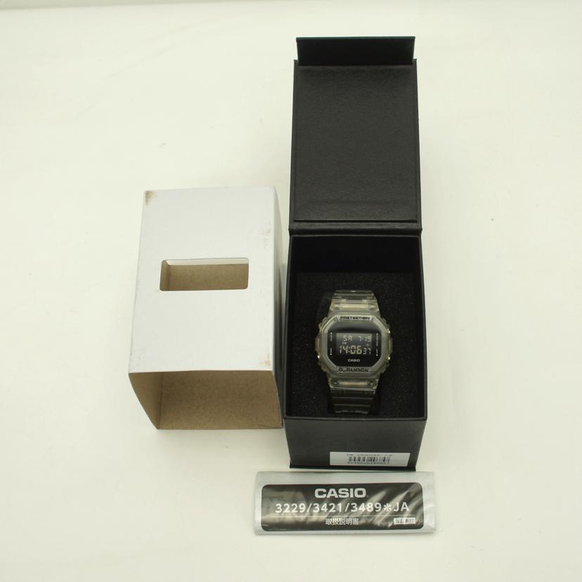 CASIO カシオ/G-SHOCKスケルトン/スクエアデジタルウォッチ/クォーツ/DW-5600SKE-7JF//ABランク/18