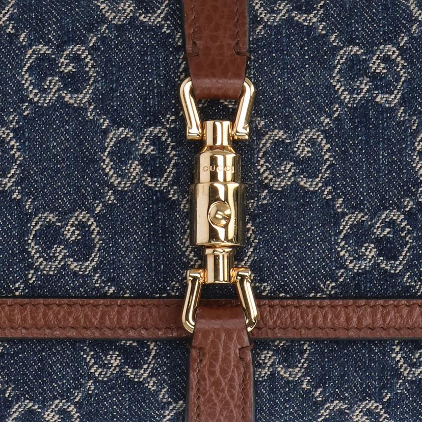 GUCCI グッチ/GGデニムジャッキー1961チェーンウォレット/652681//041*/SAランク/18