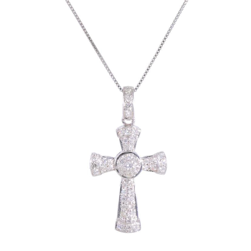 / K18WGダイヤネックレス0.35ct//Aランク/05