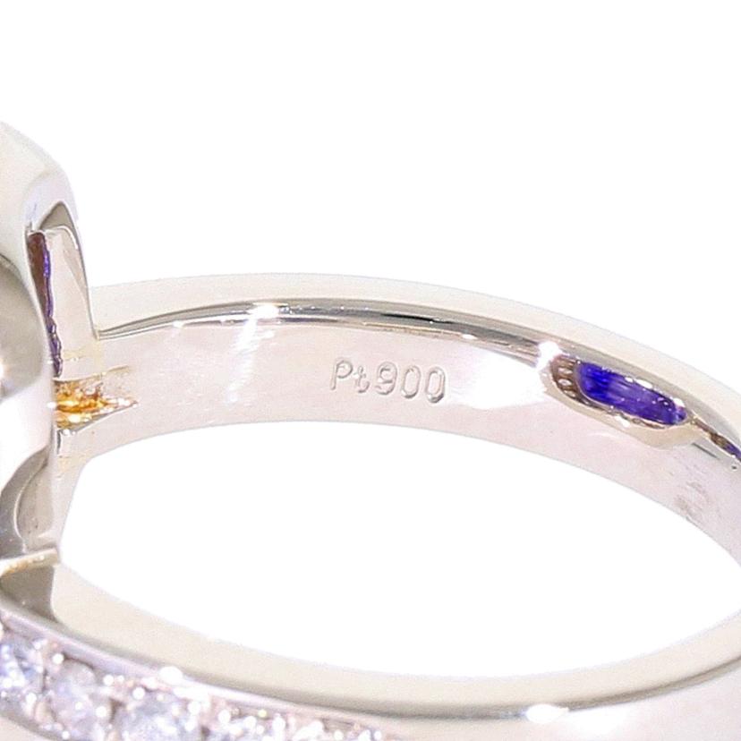 / ◎PT900タンザナイトダイヤリング6.47/D0.52ct//Aランク/59