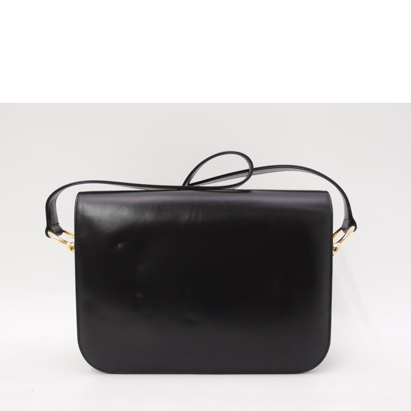 CELINE セリーヌ/馬車金具ショルダー/ブラック//Aランク/69