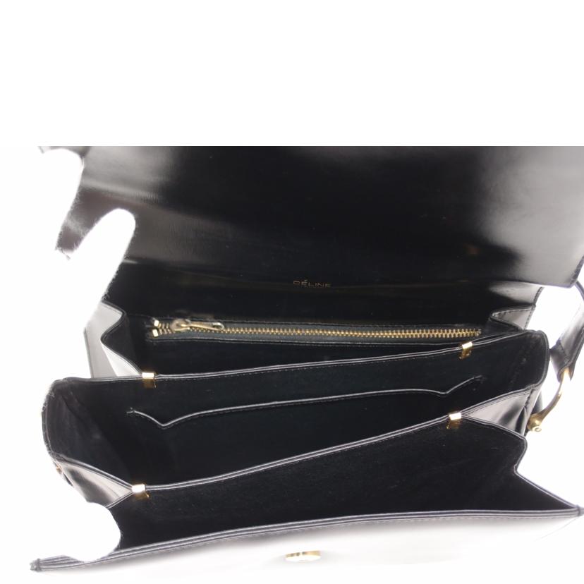 CELINE セリーヌ/馬車金具ショルダー/ブラック//Aランク/69