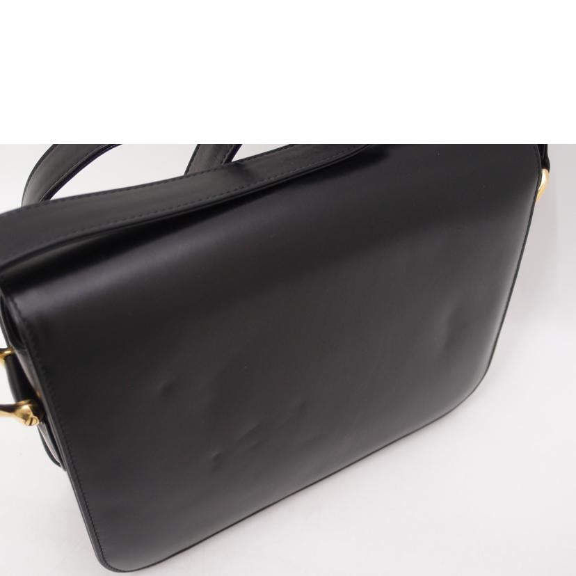 CELINE セリーヌ/馬車金具ショルダー/ブラック//Aランク/69