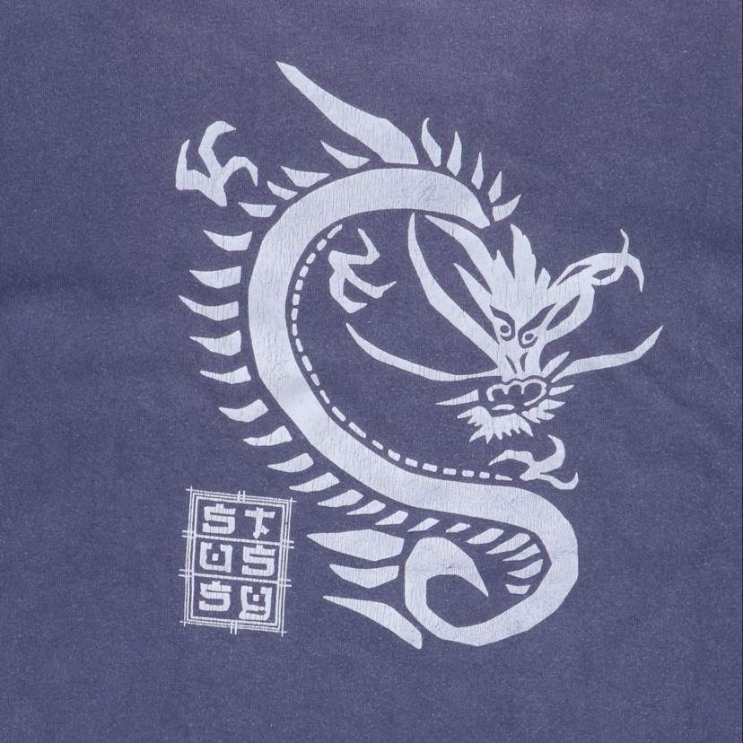STUSSY 90's/OLD STUSSY 90s 紺タグ ドラゴンプリントT//Bランク/19