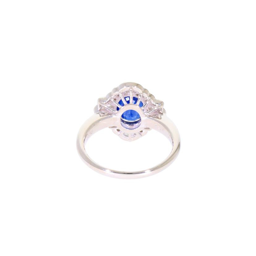 /◎ PT900サファイアダイヤリング2.34/D0.69ct//Aランク/59