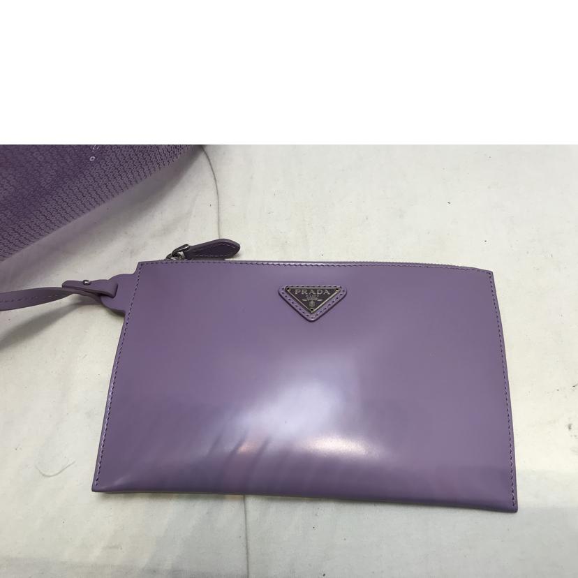 PRADA プラダ/スパンコールメッシュトート リリウム/1BG416//Aランク/51