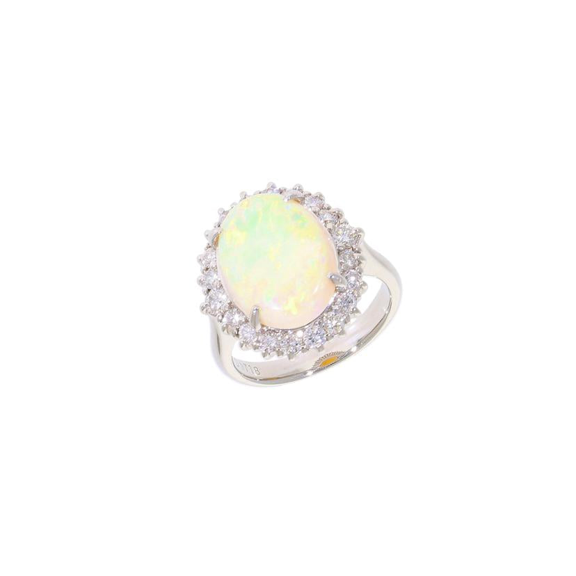 /◎ PT900オパールダイヤリング3.147/D0.718ct//Aランク/59