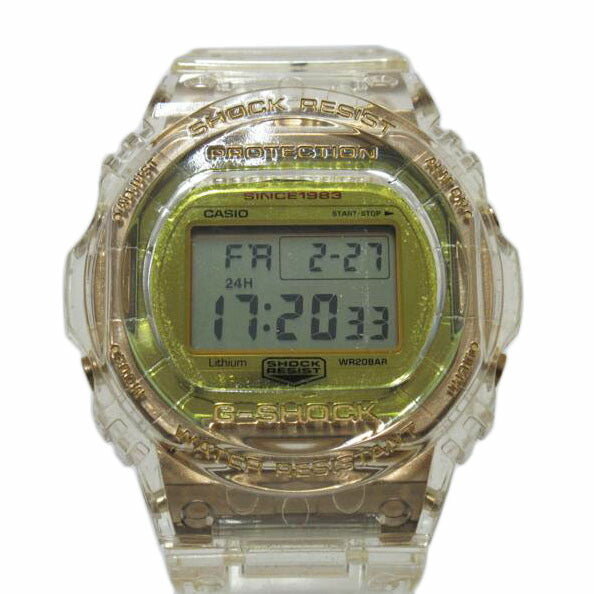 CASIO/G-SHOCK/35周年記念モデル/グレイシアゴールド/クォーツ/DW-5735E//Bランク/63