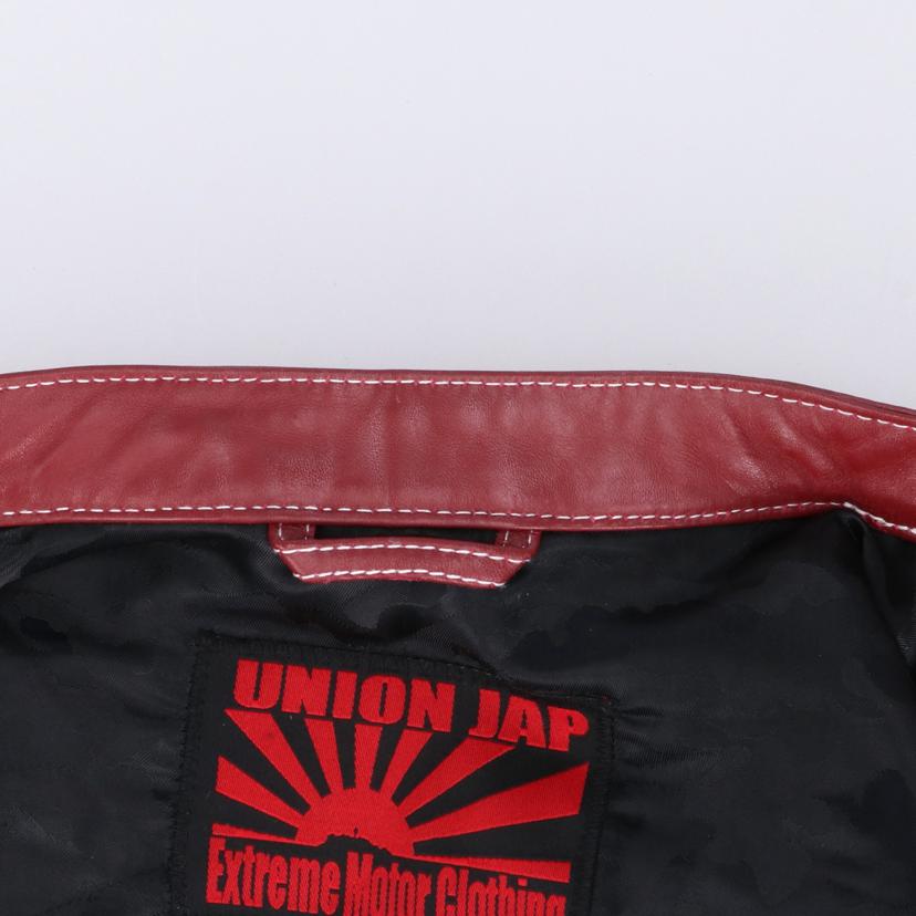 UNION JAP ユニオンジャップ/シングルライダースジャケット/赤茶//Aランク/18