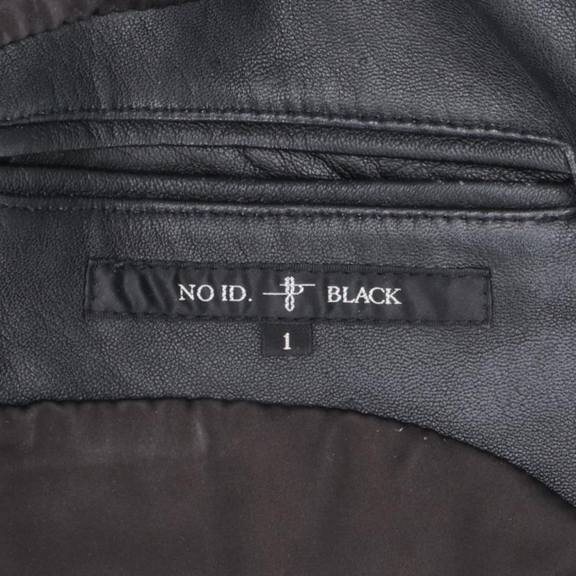 NO ID. ノーアイディ/ラムレザー/ハイネックライダースジャケット/ブラック/437030-555L//ABランク/18