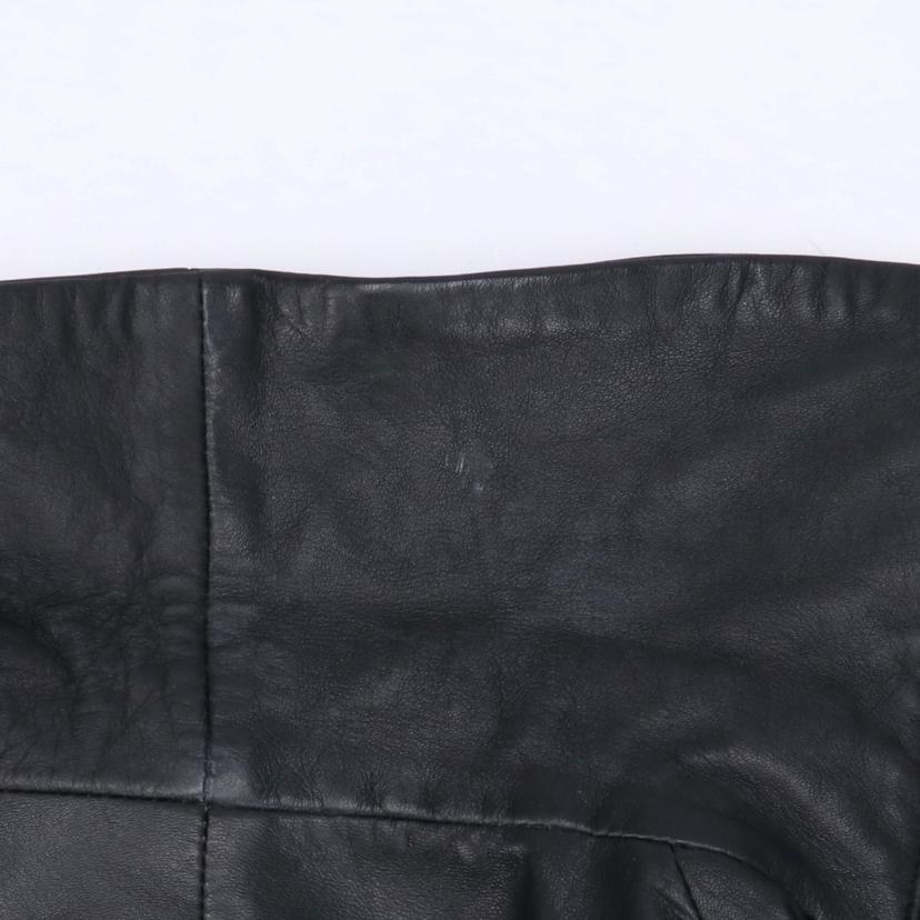 NO ID. ノーアイディ/ラムレザー/ハイネックライダースジャケット/ブラック/437030-555L//ABランク/18